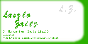 laszlo zaitz business card